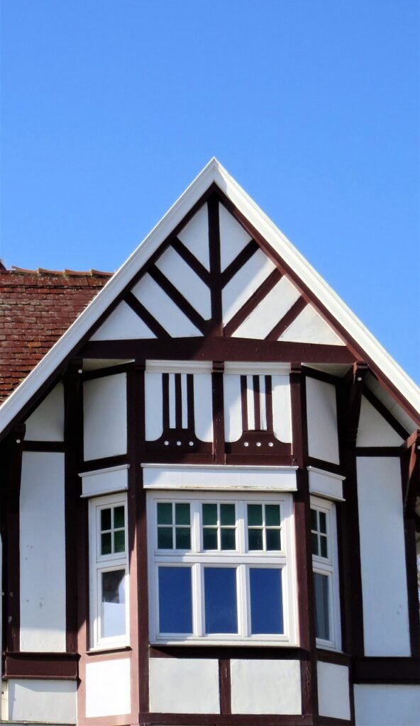 architecture, house, truss, half-timbered house, historical, facade, window